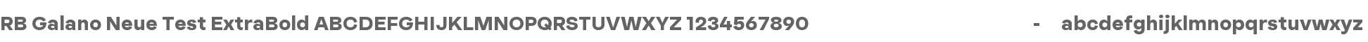 RB Galano Neue Test ExtraBold