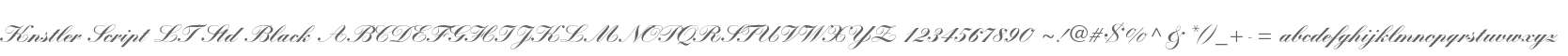 Knstler Script LT Std Black