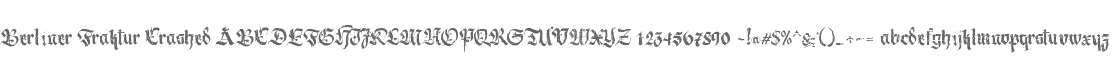 Berliner Fraktur Crashed