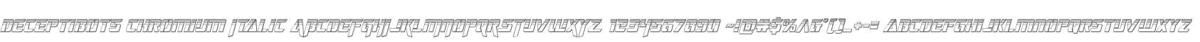 Deceptibots Chromium Italic