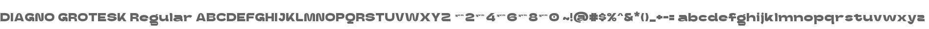 DIAGNO GROTESK