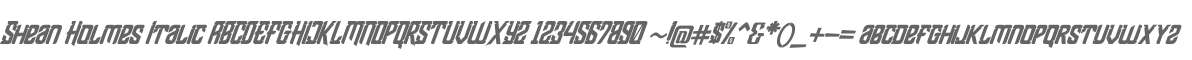 Shean Holmes Italic