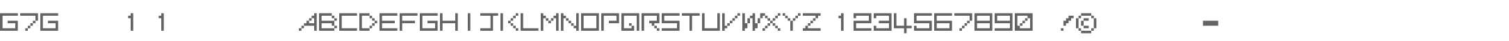 G7Gradius1(1 byte font)