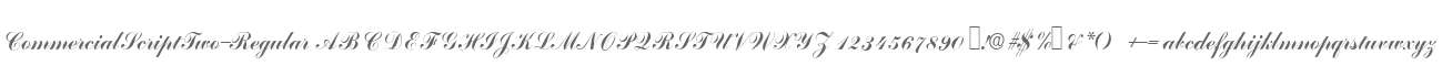 CommercialScriptTwo-Regular