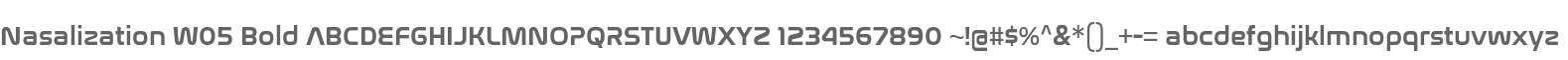 Nasalization W05 Bold