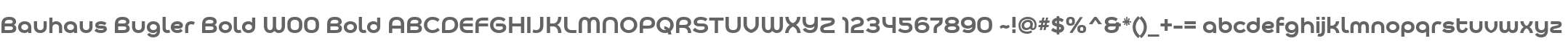 Bauhaus Bugler Bold W00 Bold