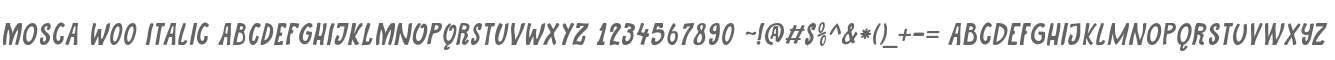 Mosca W00 Italic