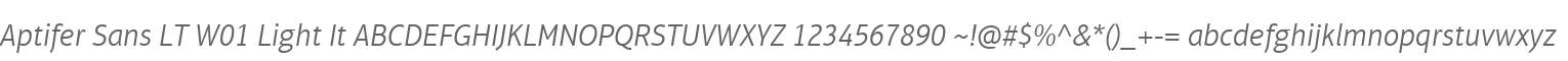 Aptifer Sans LT W01 Light It