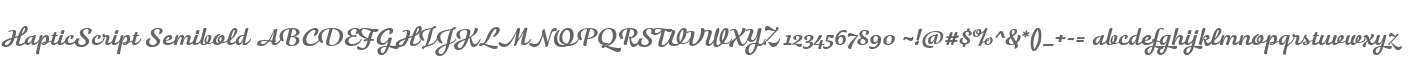 HapticScript Semibold