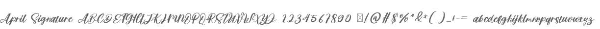April Signature