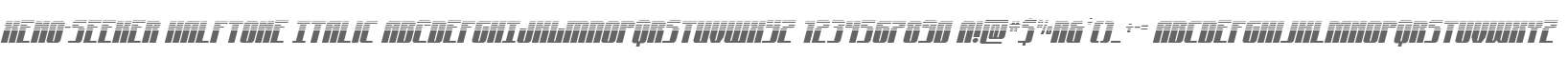Xeno-Seeker Halftone Italic