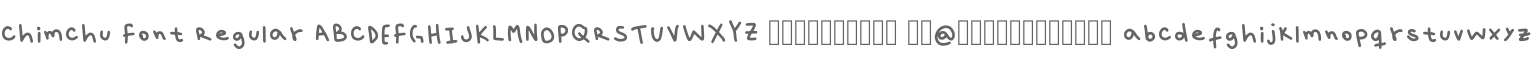 Chimchu Font Regular
