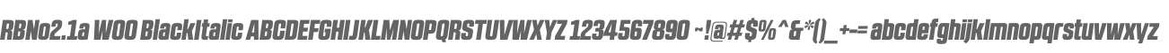 RBNo2.1a W00 BlackItalic