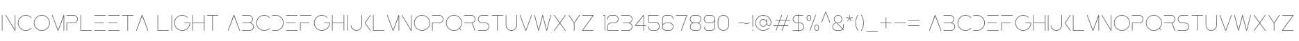 Incompleeta Light