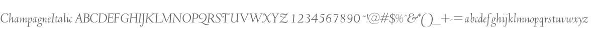 ChampagneItalic