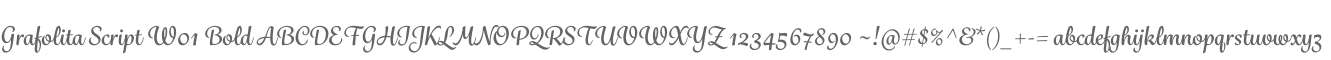 Grafolita Script W01 Bold