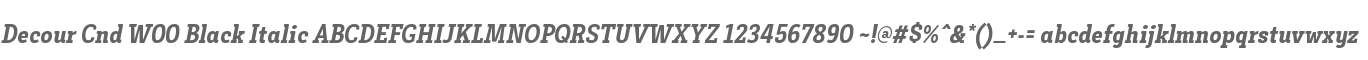 Decour Cnd W00 Black Italic