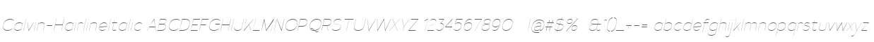 Calvin-HairlineItalic