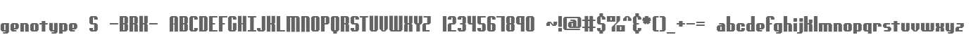 genotype S -BRK-