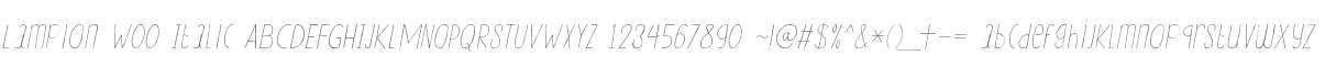 Lampion W00 Italic