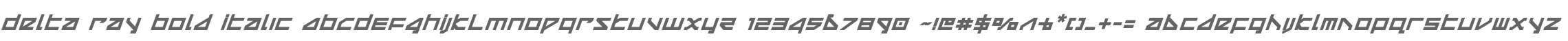 Delta Ray Bold Italic