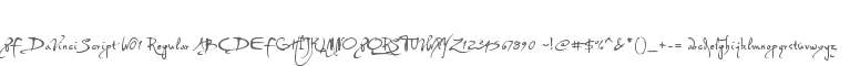 PF DaVinci Script W01 Regular