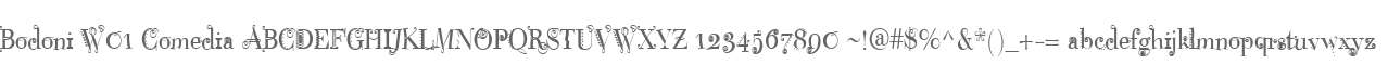 Bodoni W01 Comedia