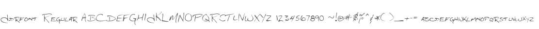 Jdrfont Regular