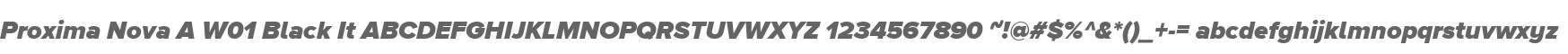 Proxima Nova A W01 Black It