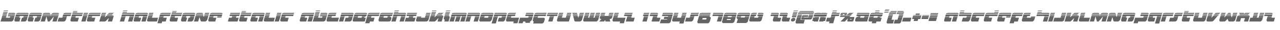Boomstick Halftone Italic