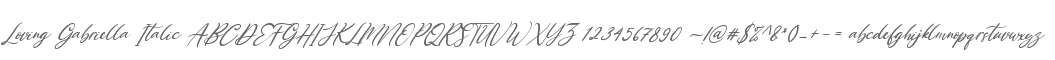 Loving Gabriella Italic