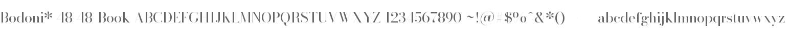 Bodoni* 48 Book
