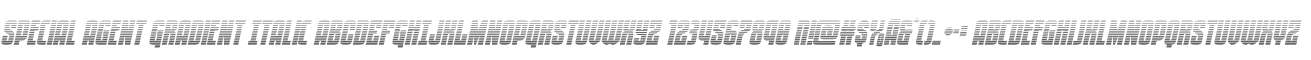 Special Agent Gradient Italic