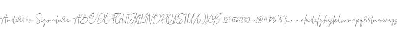 Anderson Signature