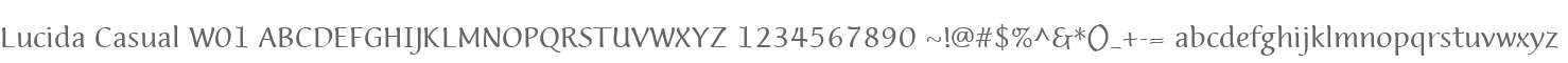 Lucida Casual W01