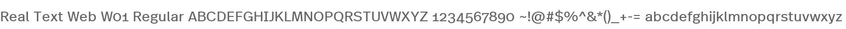 Real Text Web W01 Regular