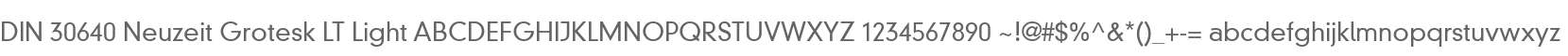 DINNeuzeitGrotesk LT Light