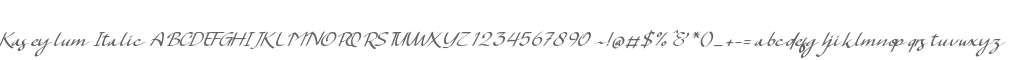 Kaseylum Italic