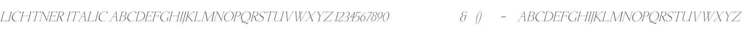 Lichtner Italic V1