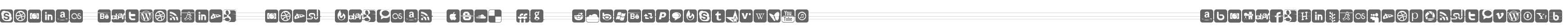 Social Networking Icons Regular