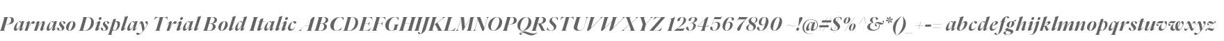 Parnaso Display Trial Bold It
