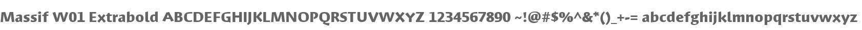 Massif W01 Extrabold