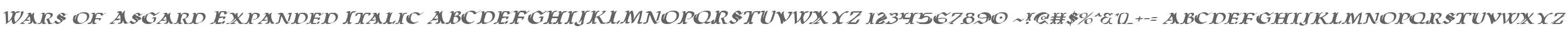 Wars of Asgard Expanded Italic
