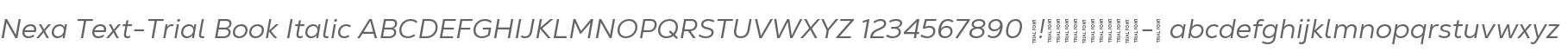 Nexa Text-Trial Book Italic