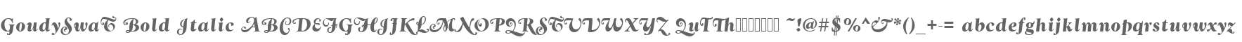 GoudySwaT Bold Italic