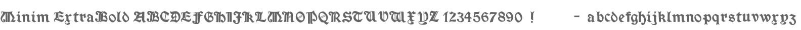 Minim ExtraBold