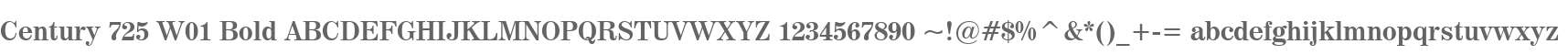 Century 725 W01 Bold