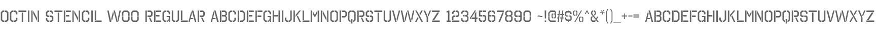 Octin Stencil W00 Regular