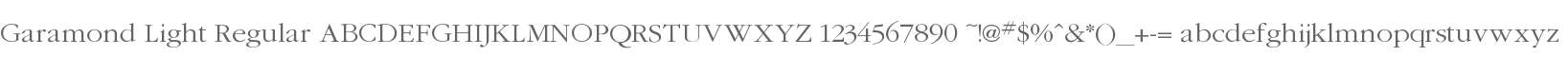 Garamond Light