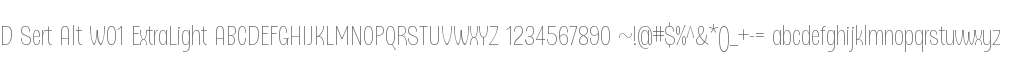 D Sert Alt W01 ExtraLight
